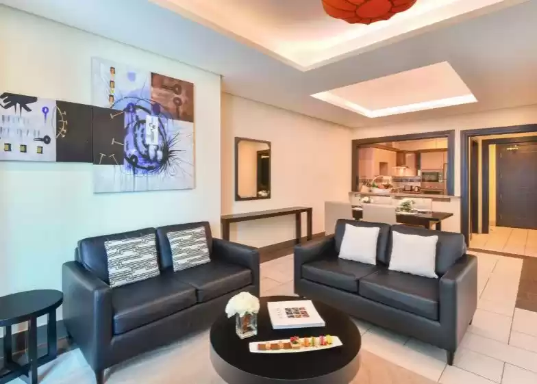 Résidentiel Propriété prête 1 chambre F / F Appartements d'hôtel  a louer au Al-Sadd , Doha #9757 - 1  image 